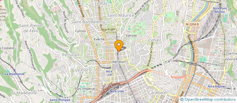 localisation de l'entreprise VALROSE OPTIC  NICE