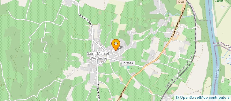 localisation de l'entreprise VALROURE  SAINT-MARCEL-D'ARDECHE