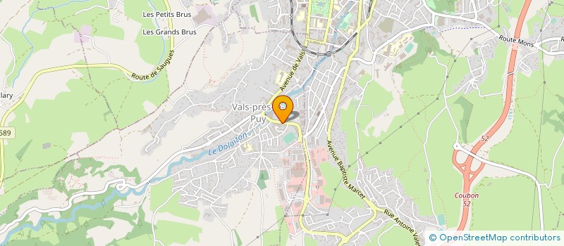 localisation de l'entreprise VALS EN FORME à VALS-PRES-LE-PUY