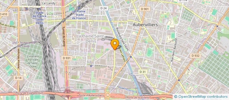 localisation de l'entreprise VALSA  AUBERVILLIERS