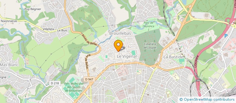 localisation de l'entreprise VALSAN à LIMOGES