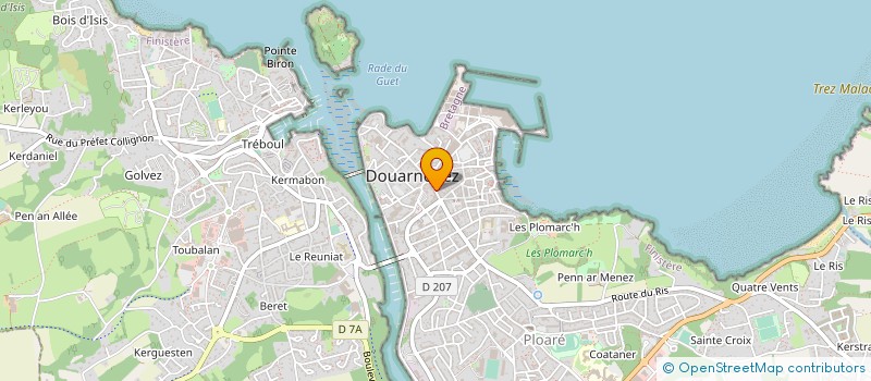 localisation de l'entreprise VALSAN OPTIQUE à DOUARNENEZ