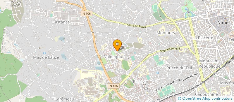 localisation de l'entreprise VALSANTE  NIMES