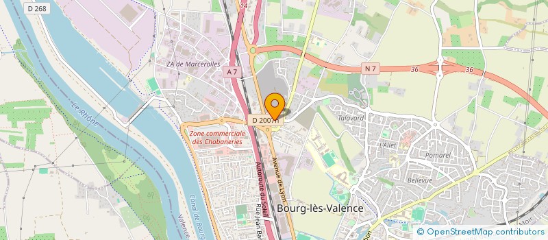 localisation de l'entreprise VALSEC à BOURG-LES-VALENCE