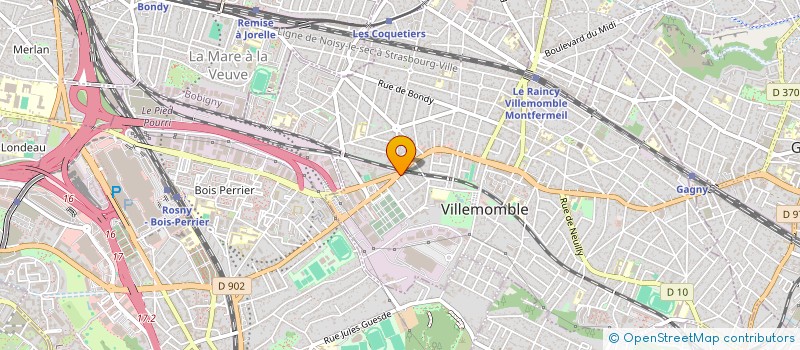 localisation de l'entreprise VALSECAB à VILLEMOMBLE