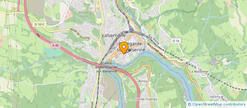localisation de l'entreprise VALSELECT à VALSERHONE