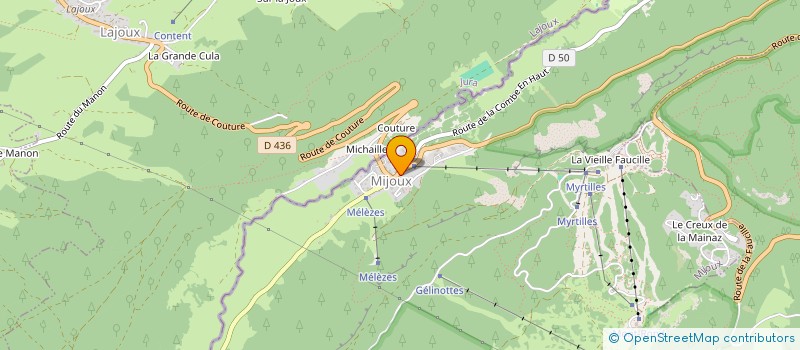 localisation de l'entreprise VALSELIVRES  MIJOUX