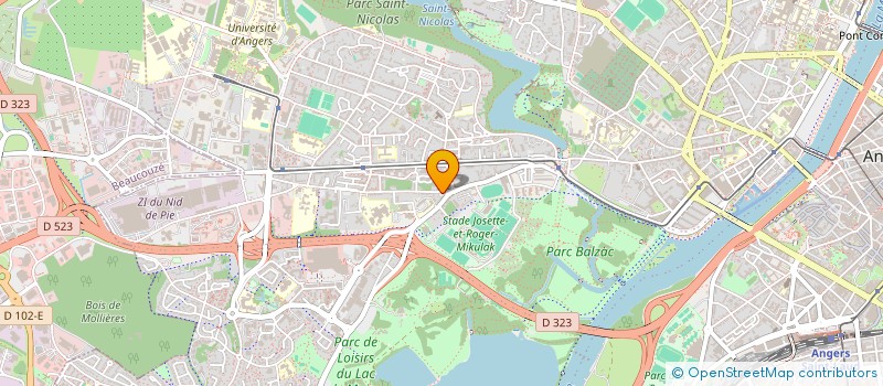 localisation de l'entreprise VALSERVICES 49 à ANGERS