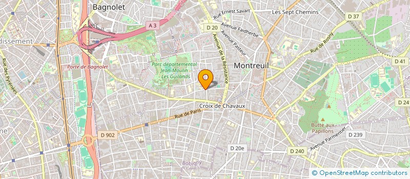 localisation de l'entreprise VALSEZ CASSIS COMPAGNIE à MONTREUIL