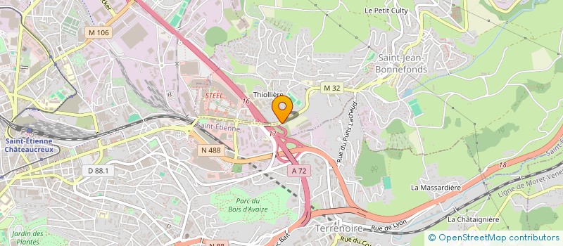 localisation de l'entreprise VALSON IMMO  SAINT-JEAN-BONNEFONDS