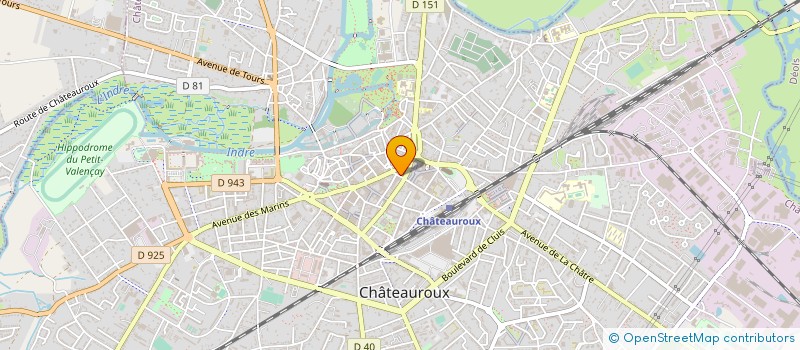 localisation de l'entreprise VALSOPTIQUE à CHATEAUROUX