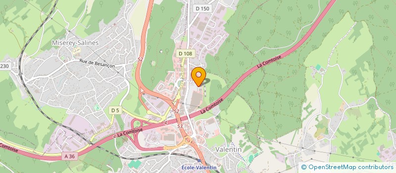 localisation de l'entreprise VALSPORT SARL à ECOLE-VALENTIN