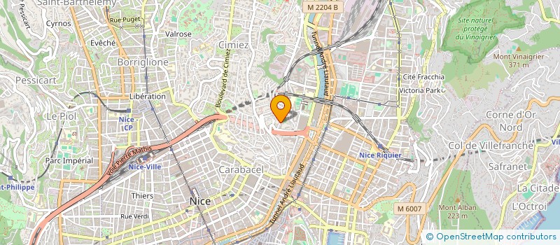 localisation de l'entreprise VALSTEROS à NICE