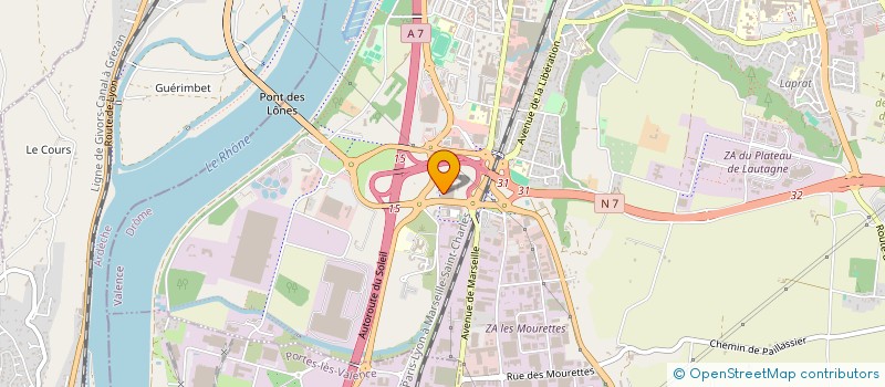 localisation de l'entreprise VALSUD à VALENCE