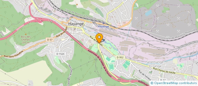 localisation de l'entreprise VALSY  HAYANGE