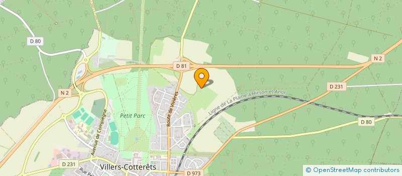 localisation de l'entreprise VALSYRANE à VILLERS-COTTERETS