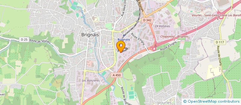 localisation de l'entreprise VALSYTHI HOLDING à BRIGNAIS