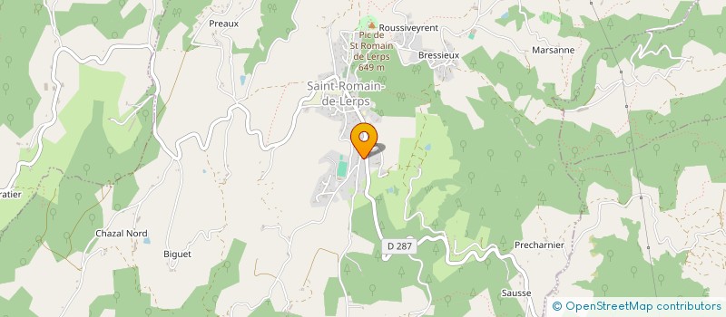 localisation de l'entreprise VALTAXI  SAINT-ROMAIN-DE-LERPS