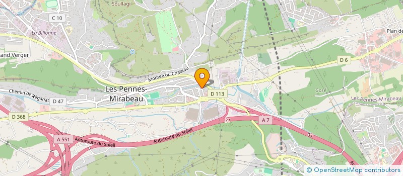 localisation de l'entreprise VALTEAU à LES PENNES-MIRABEAU