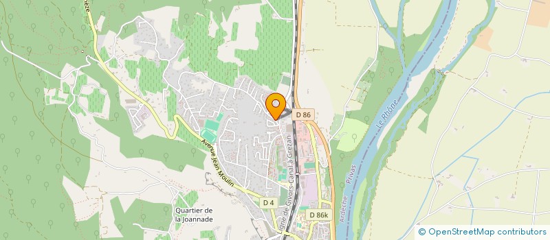 localisation de l'entreprise VALTEK à BOURG-SAINT-ANDEOL