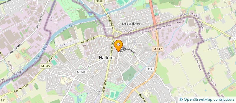 localisation de l'entreprise VALTEX  HALLUIN