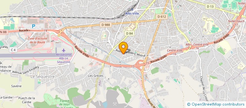 localisation de l'entreprise VALTEX INSERTION à ALBI