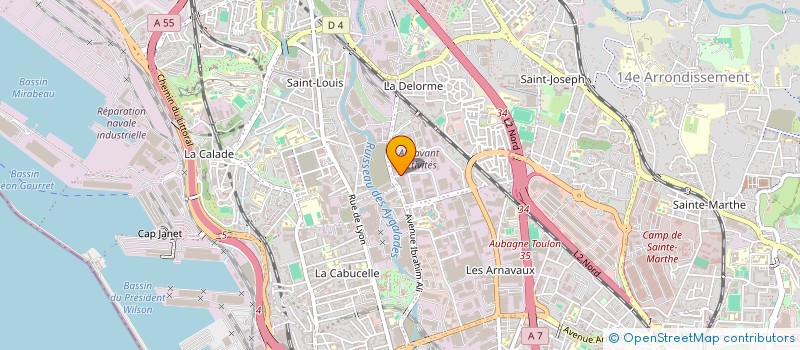 localisation de l'entreprise VALTHERMIE à MARSEILLE