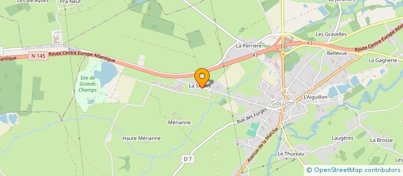 localisation de l'entreprise VALTHIE à GOUZON