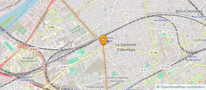 localisation de l'entreprise VALTHILDE  LA GARENNE-COLOMBES