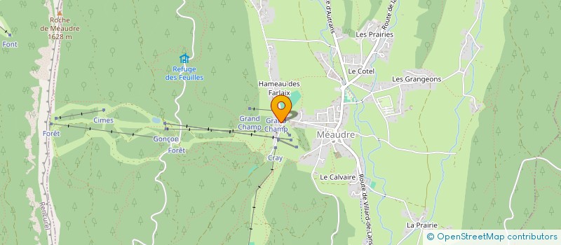 localisation de l'entreprise VALTIB  AUTRANS-MEAUDRE EN VERCORS