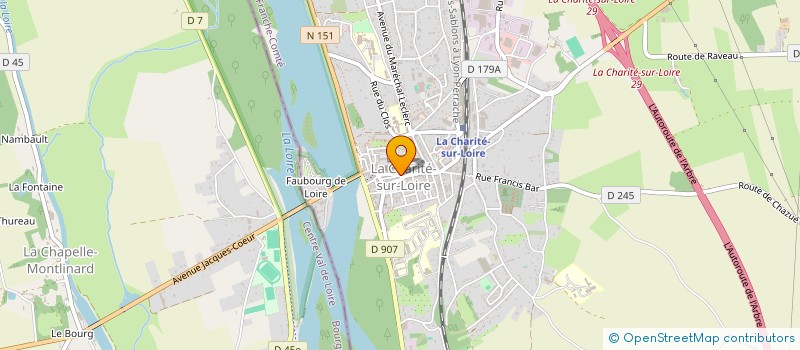 localisation de l'entreprise VALTINE à LA CHARITE-SUR-LOIRE