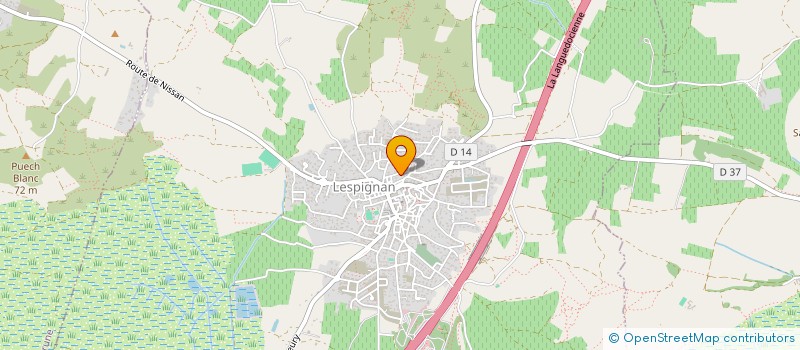 localisation de l'entreprise VALTIT  LESPIGNAN