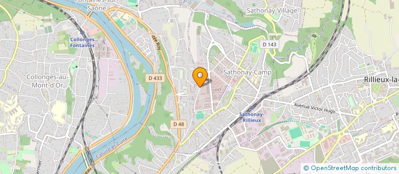 localisation de l'entreprise VALTRAN PARTICIPATIONS  SATHONAY-CAMP