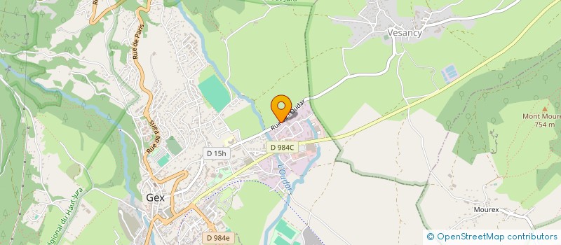 localisation de l'entreprise VALTRANS à GEX