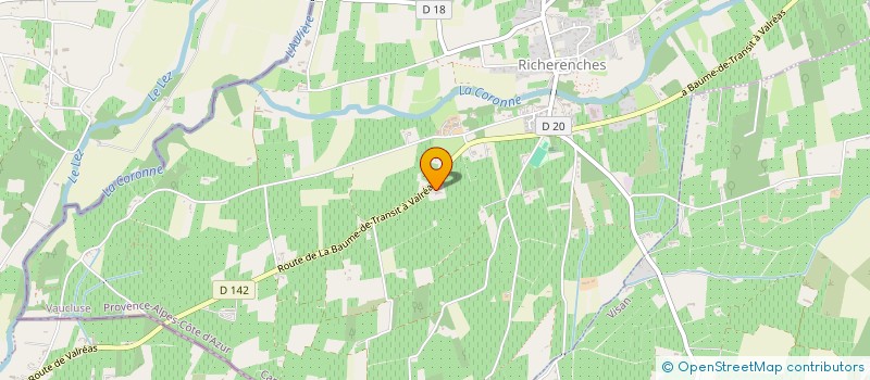 localisation de l'entreprise VALTRUF  RICHERENCHES