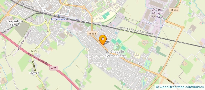 localisation de l'entreprise VALUCA  LA CHAPELLE-D'ARMENTIERES