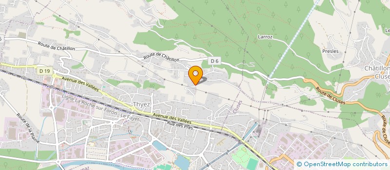 localisation de l'entreprise VALUES  THYEZ