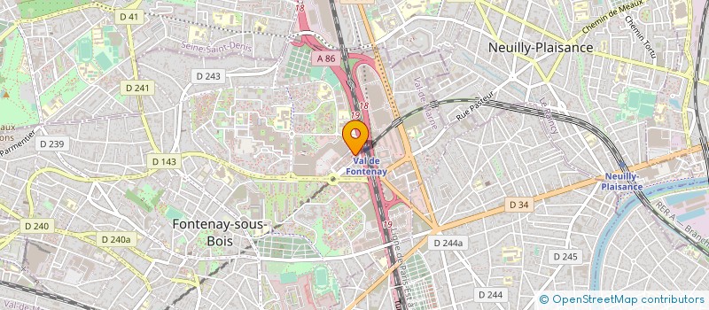 localisation de l'entreprise VALUESERVE à FONTENAY-SOUS-BOIS
