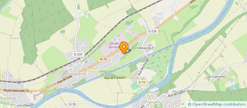 localisation de l'entreprise VALUMA à DAMPIERRE