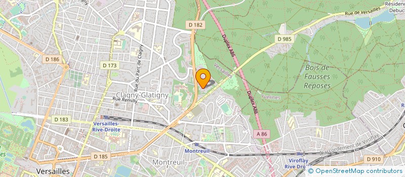 localisation de l'entreprise VALURBI HABITAT à VERSAILLES