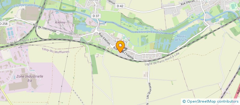 localisation de l'entreprise VALUSA  FEUCHY