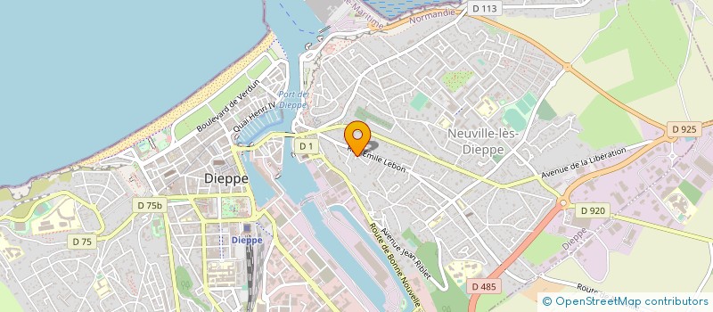 localisation de l'entreprise VALUVIE à DIEPPE