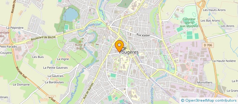 localisation de l'entreprise VALVAIN  FOUGERES