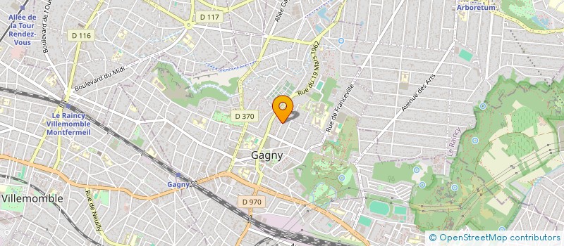 localisation de l'entreprise VALVERT à GAGNY