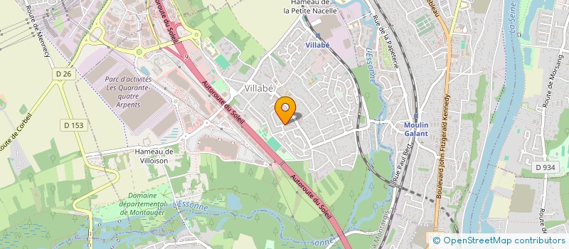 localisation de l'entreprise VALVERT RESTAURATION  VILLABE