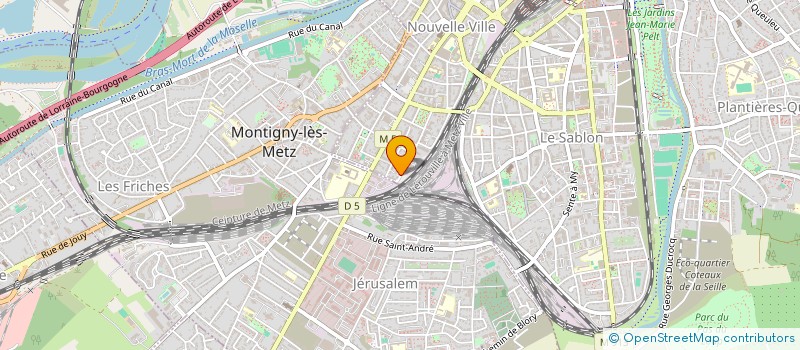 localisation de l'entreprise VALVIN  METZ