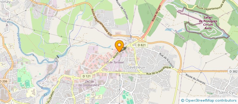 localisation de l'entreprise VALY  DAVEZIEUX