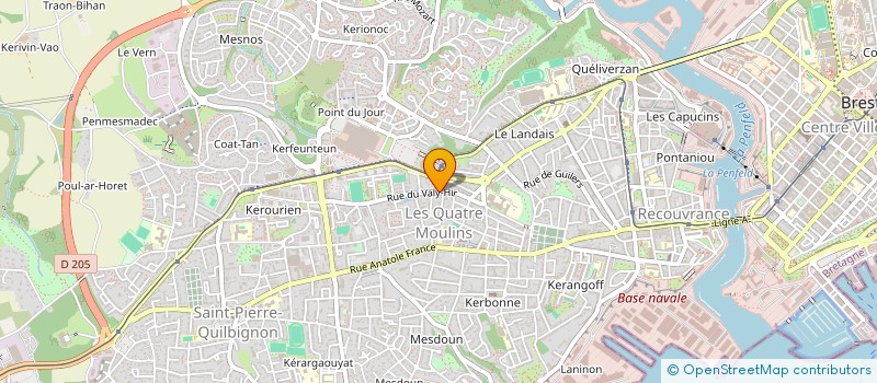 localisation de l'entreprise VALY9 à BREST