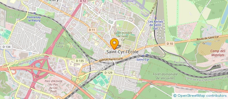 localisation de l'entreprise VALYA à SAINT-CYR-L'ECOLE