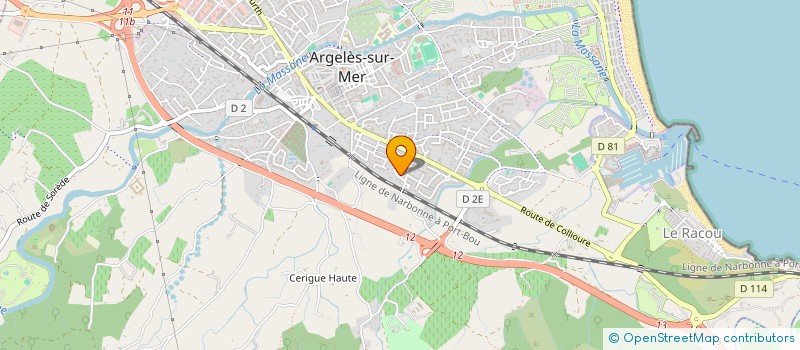 localisation de l'entreprise VALYANN à ARGELES-SUR-MER